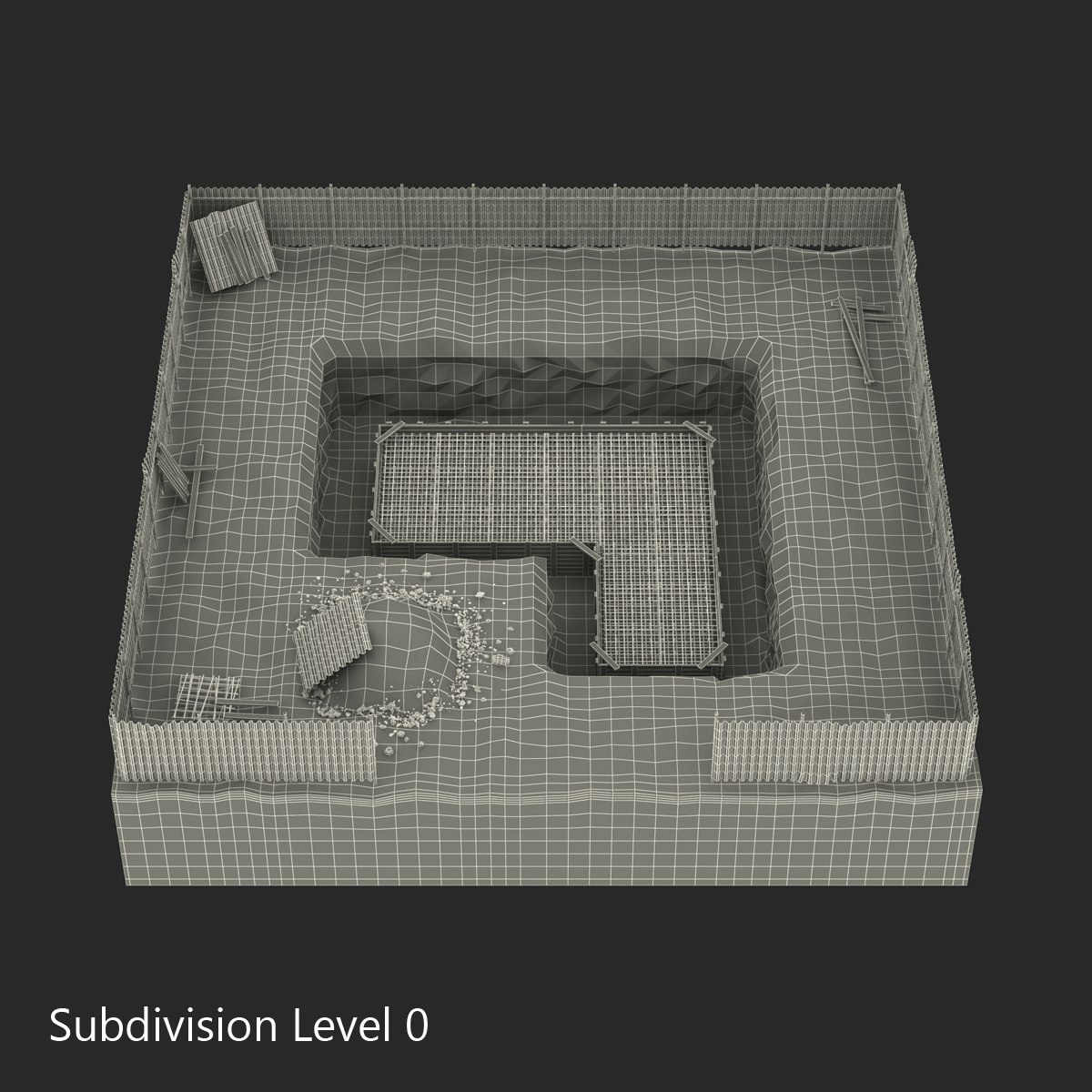 3D Construction Pit 3 model