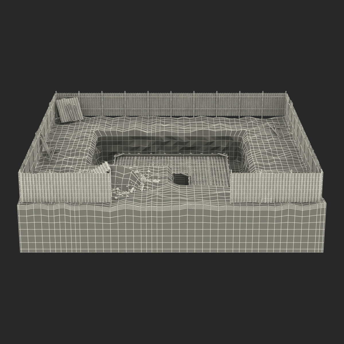 3D Construction Pit 3 model