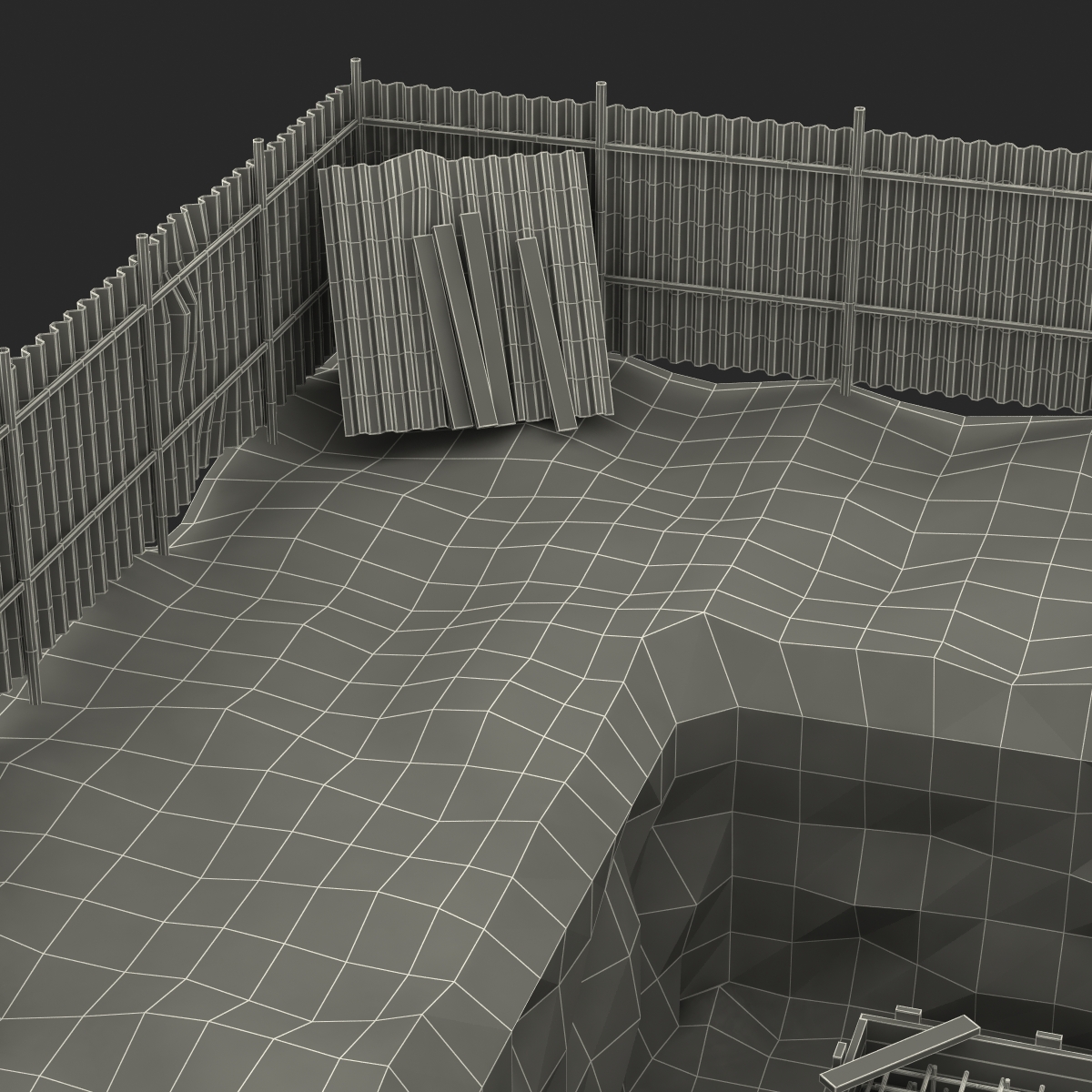 3D Construction Pit 3 model