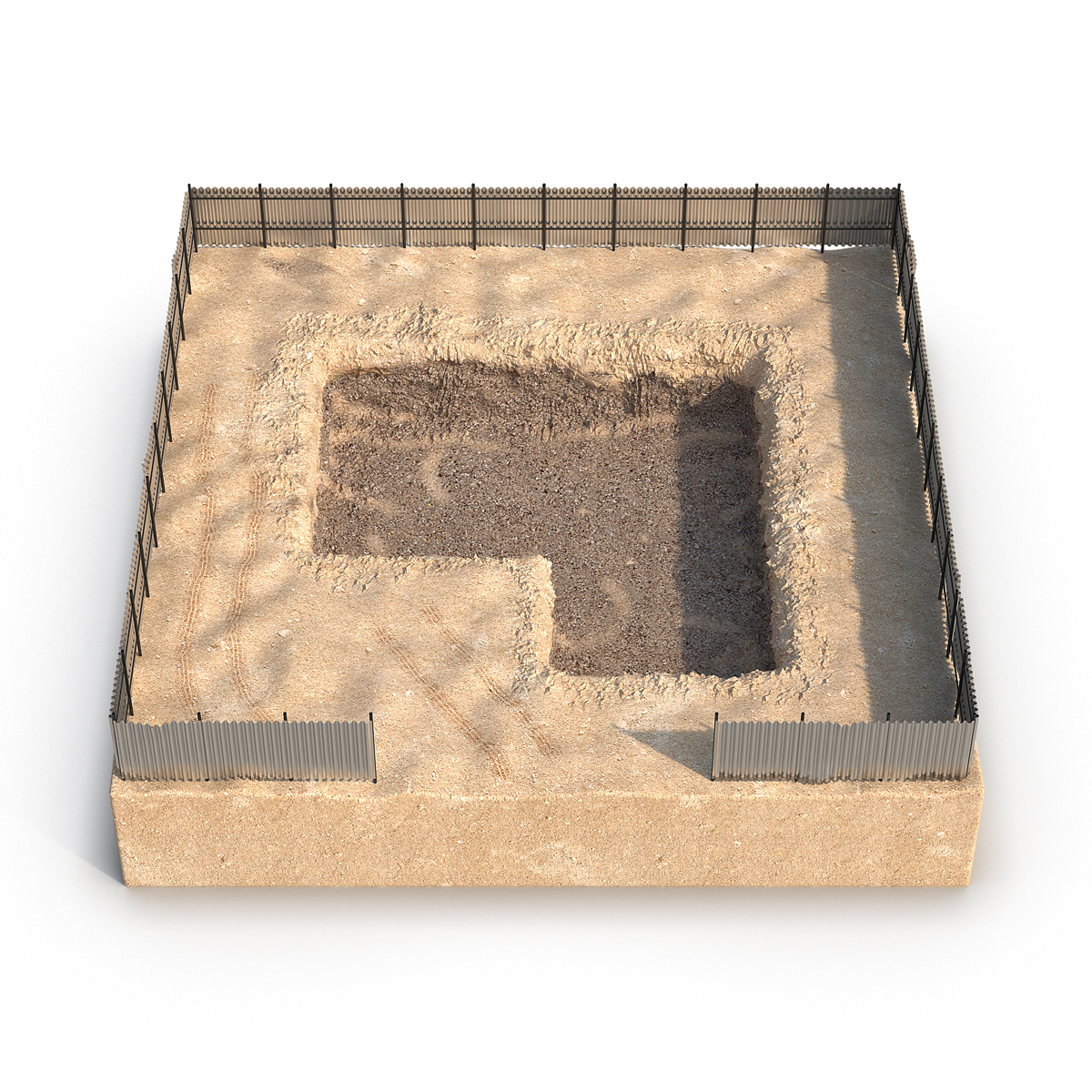 3D Construction Pit 4 model