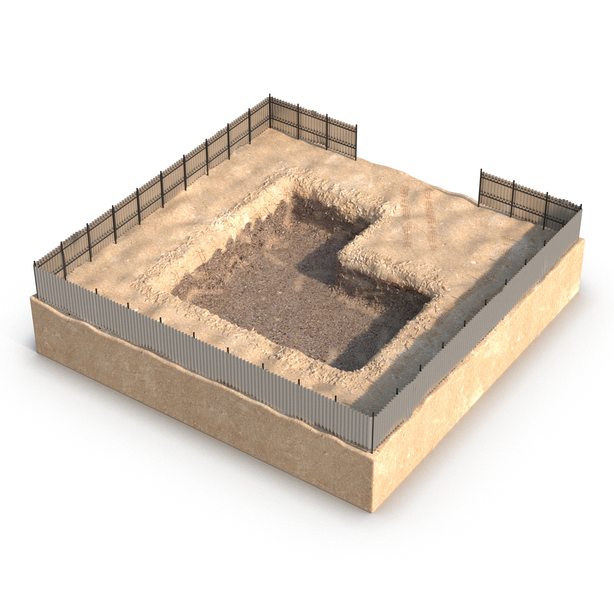 3D Construction Pit 4 model