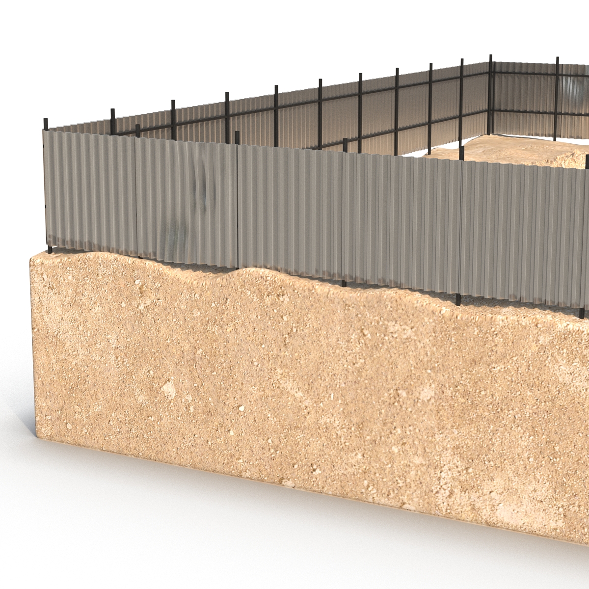 3D Construction Pit 4 model