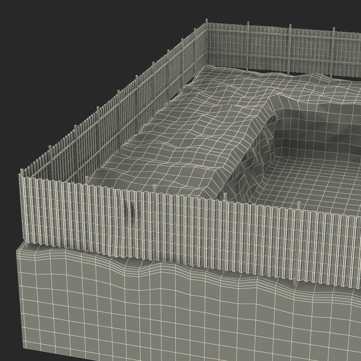 3D Construction Pit 4 model