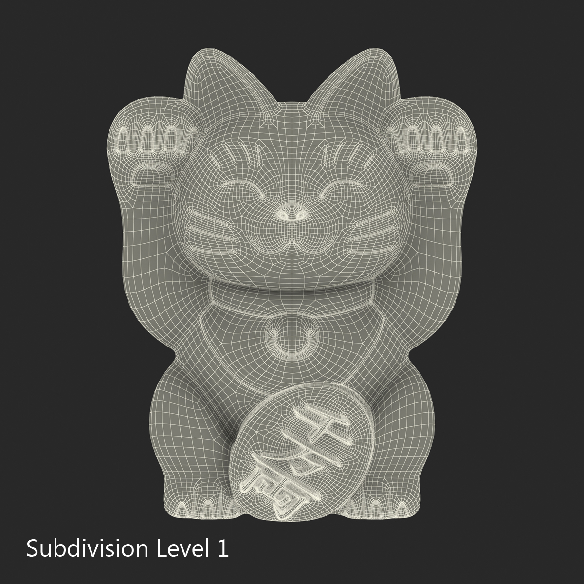 3D Maneki Neko