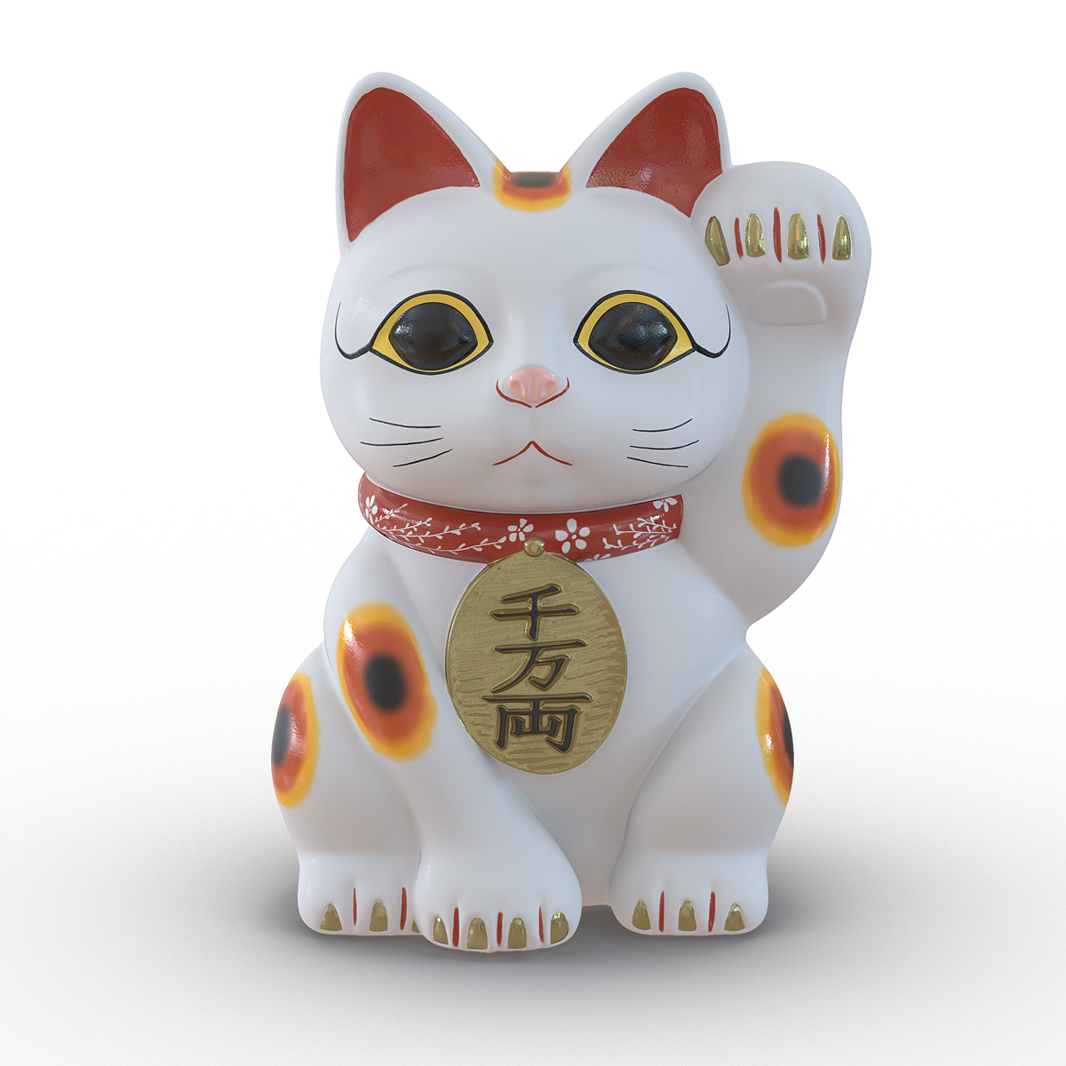 3D Maneki Neko 2 model