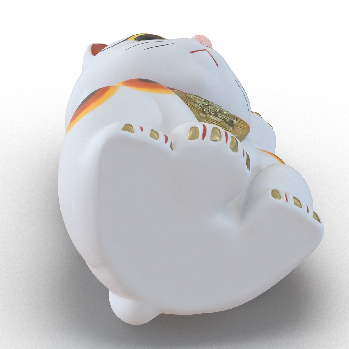 3D Maneki Neko 2 model