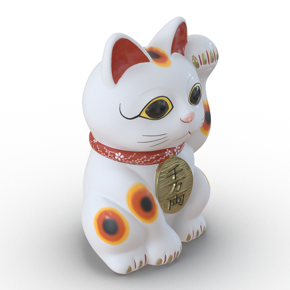 3D Maneki Neko 2 model