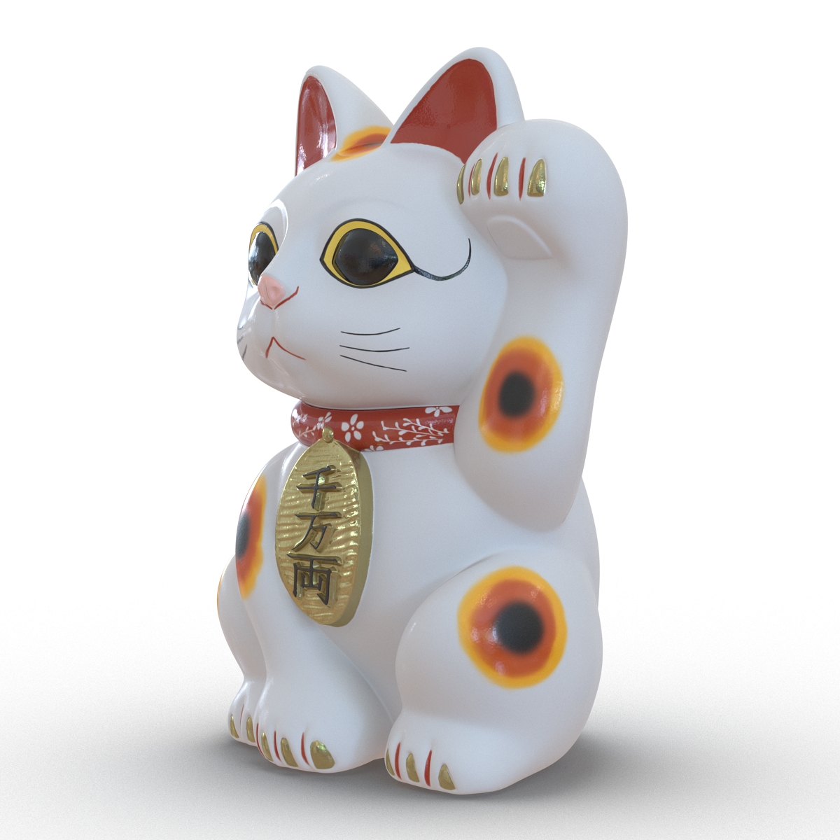 3D Maneki Neko 2 model