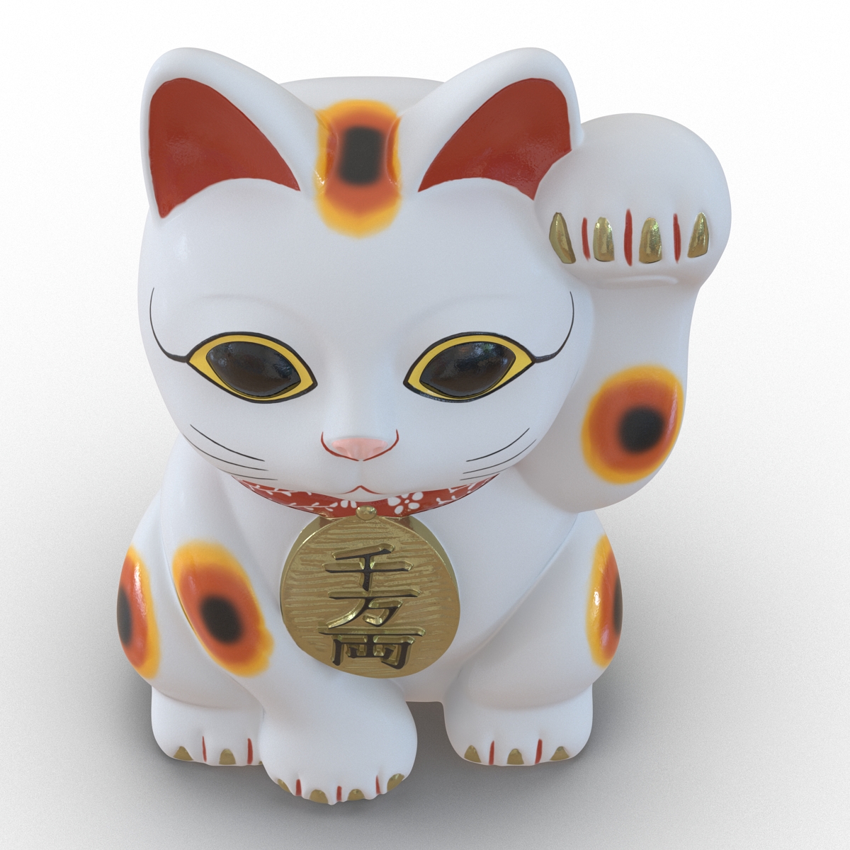 3D Maneki Neko 2 model