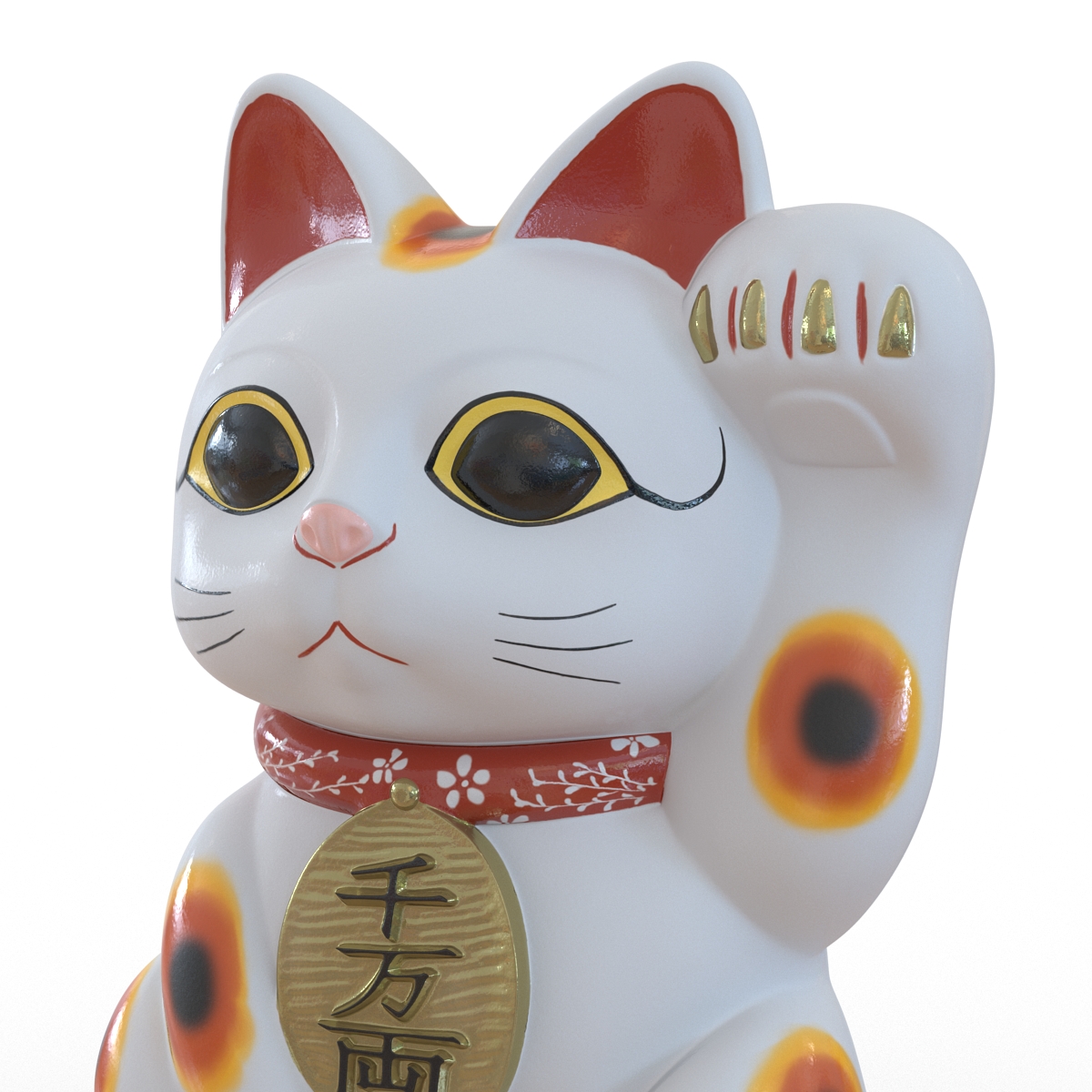 3D Maneki Neko 2 model