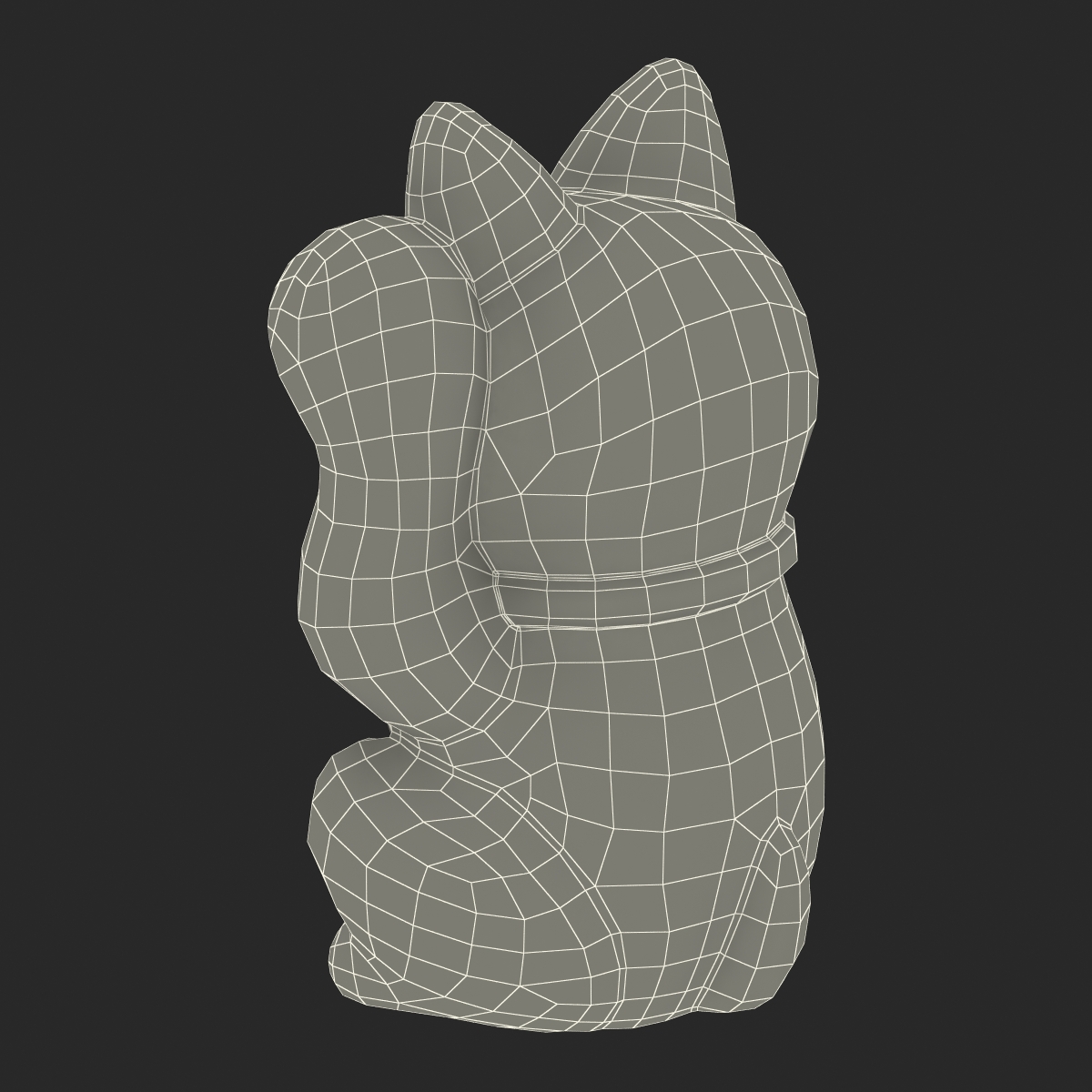 3D Maneki Neko 2 model