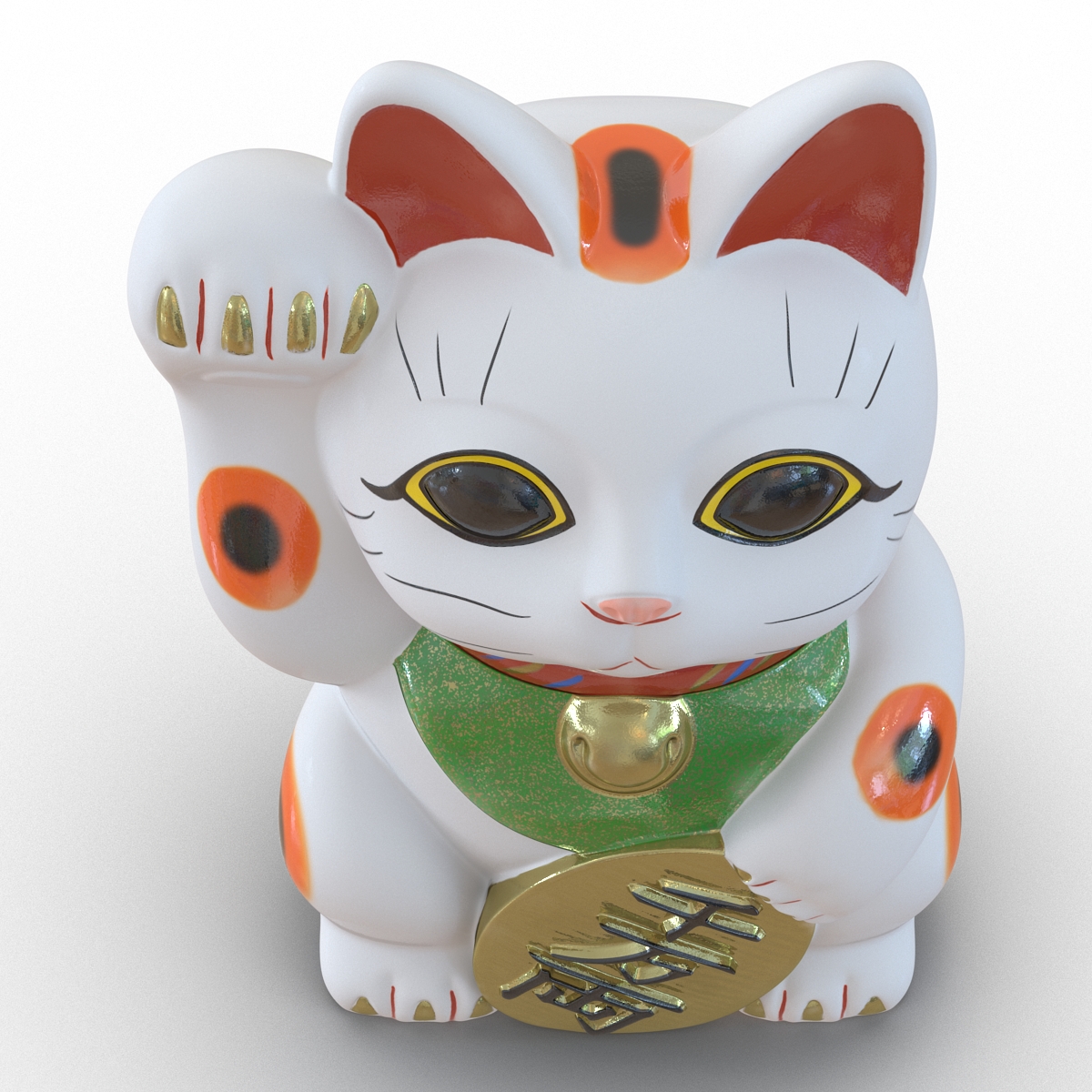 3D Maneki Neko 3 model