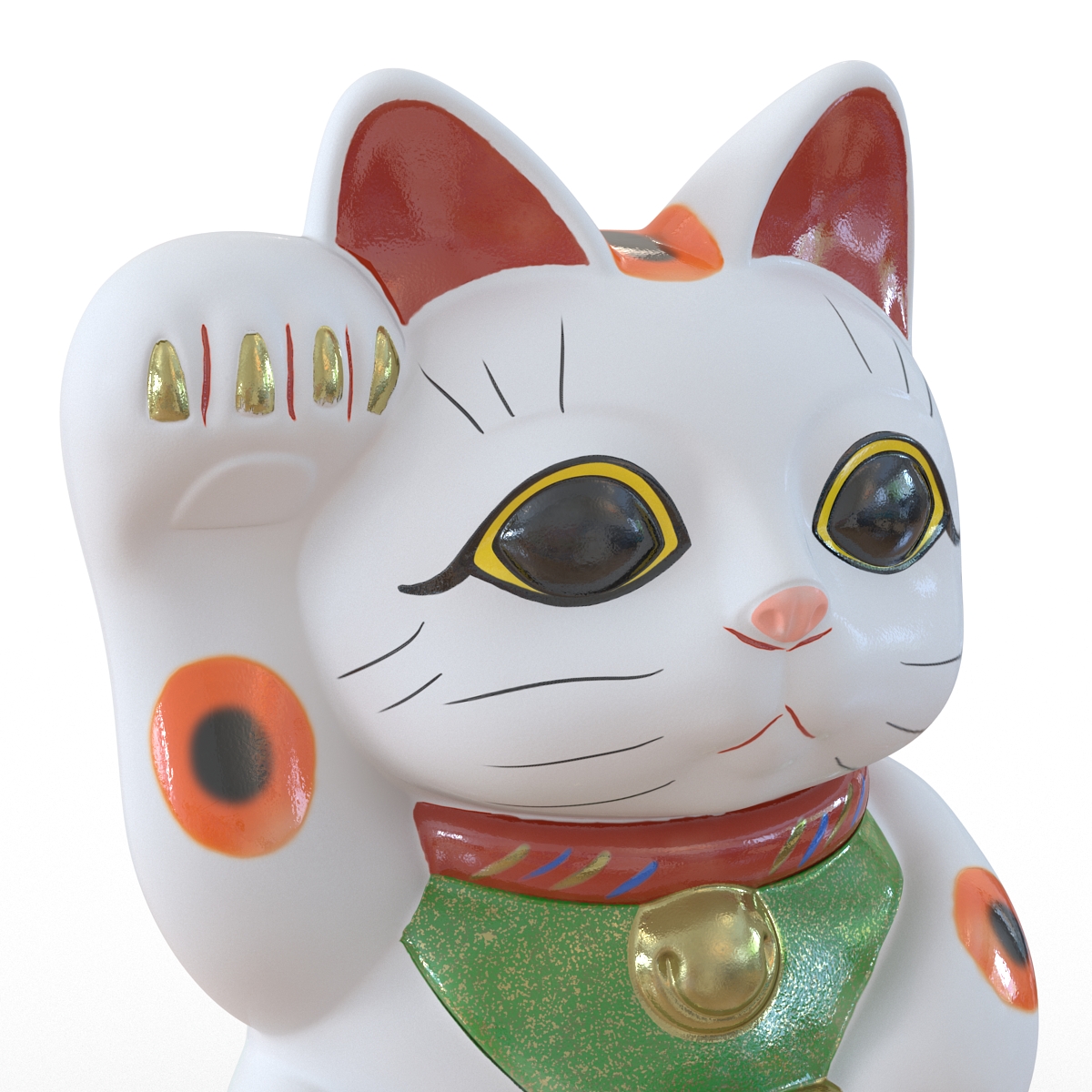 3D Maneki Neko 3 model