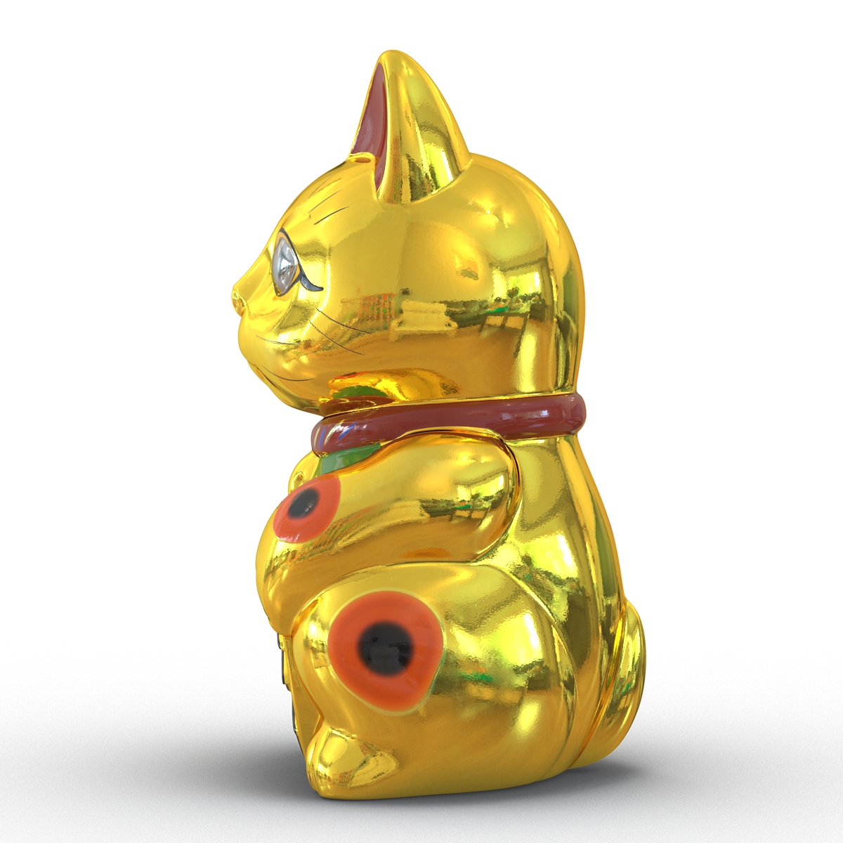 3D model Maneki Neko 3 Golden