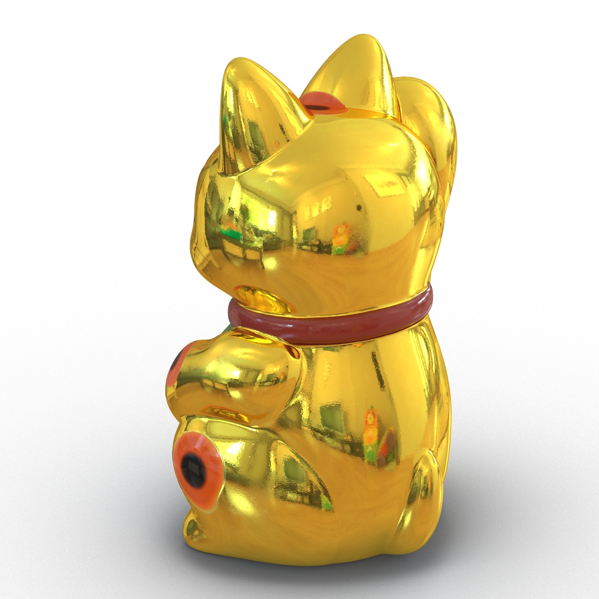 3D model Maneki Neko 3 Golden