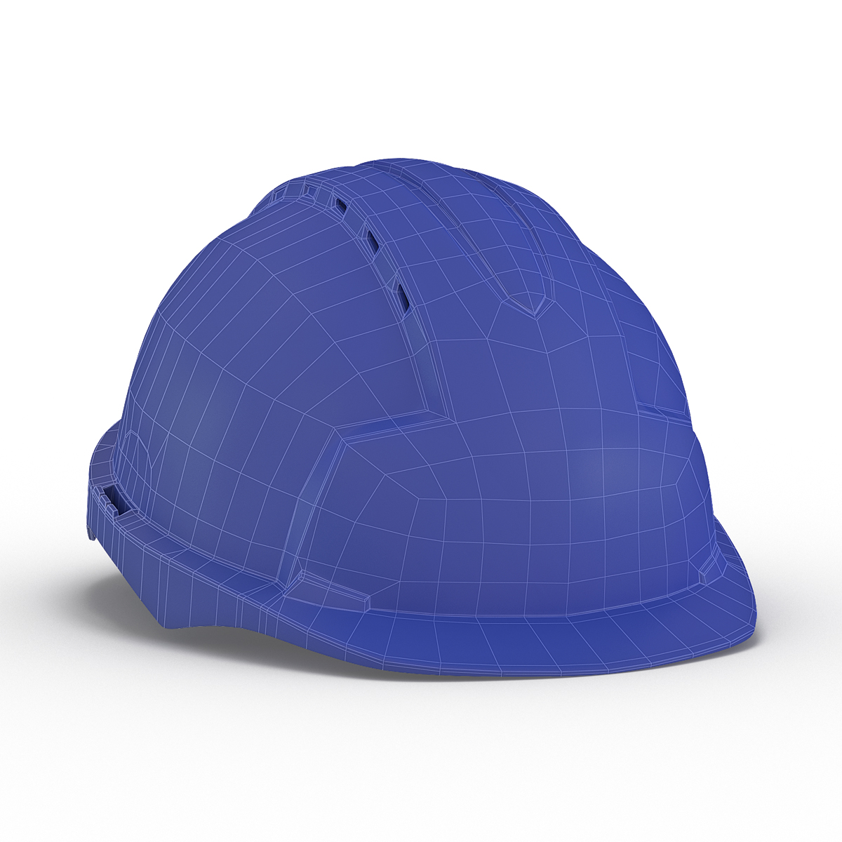 3D Safety Helmet Blue model