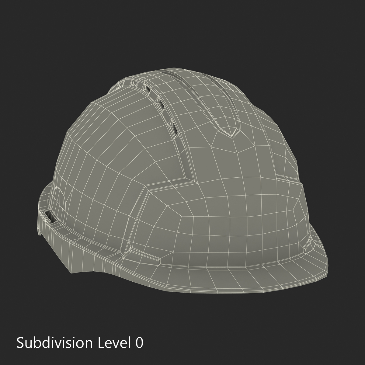 3D Safety Helmet Blue model