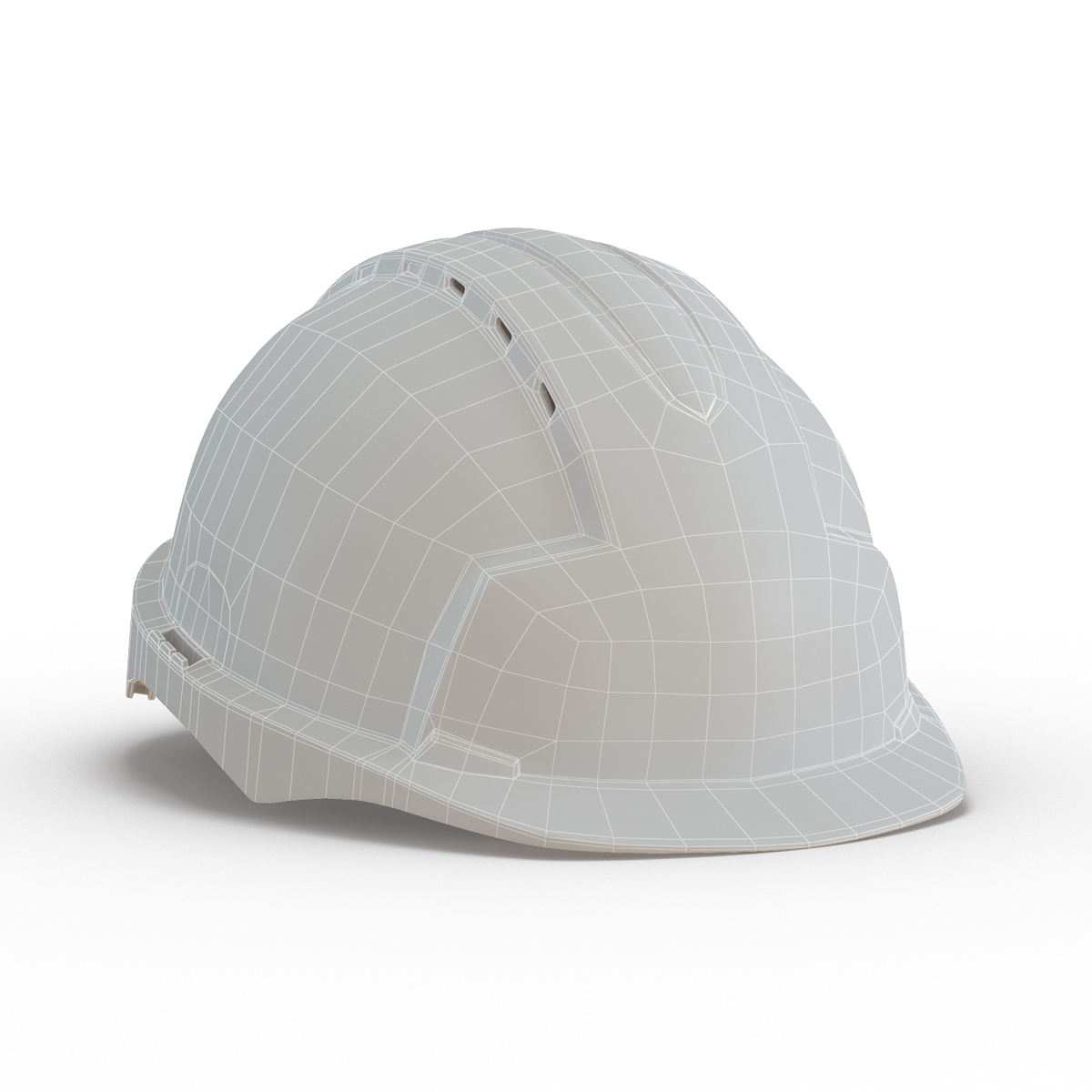 Safety Helmet White 3D model