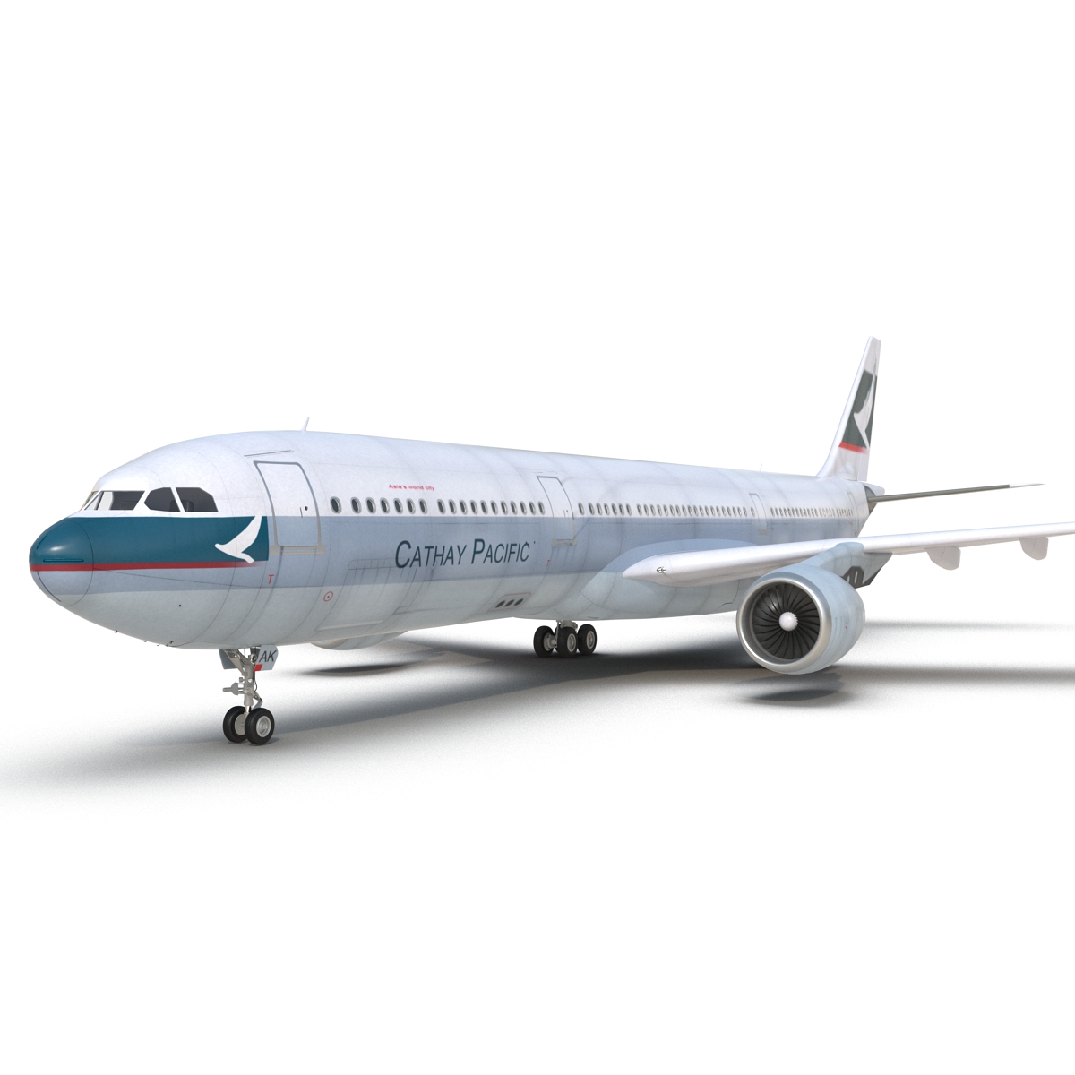 3D Jet Airliner Airbus A330-300 Cathay Pacific model