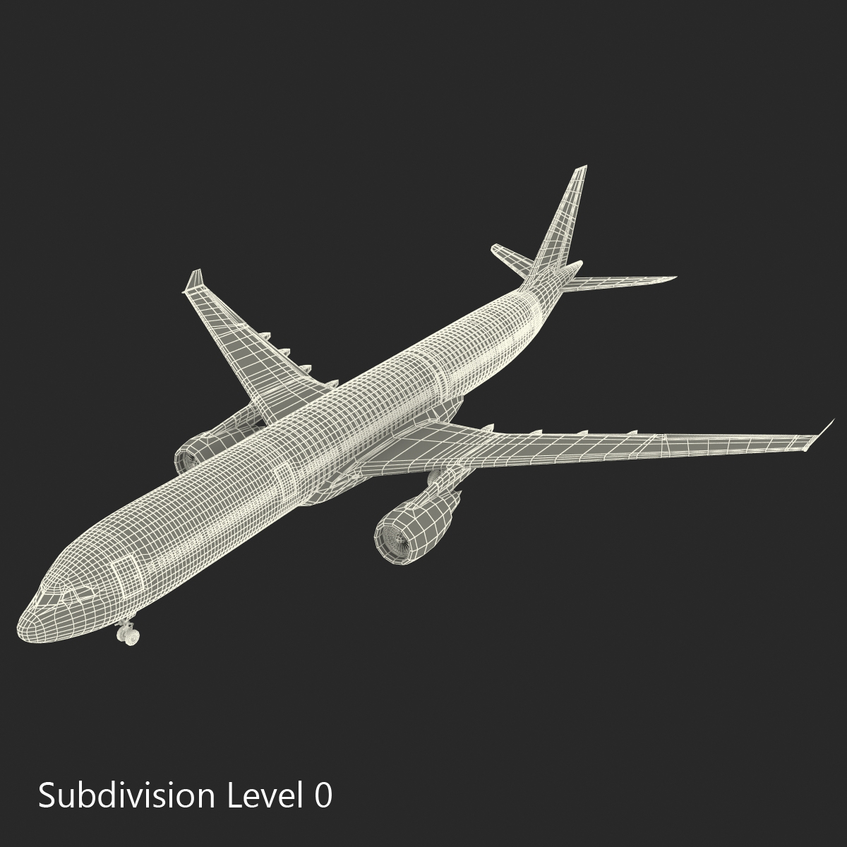 3D Jet Airliner Airbus A330-300 Cathay Pacific model