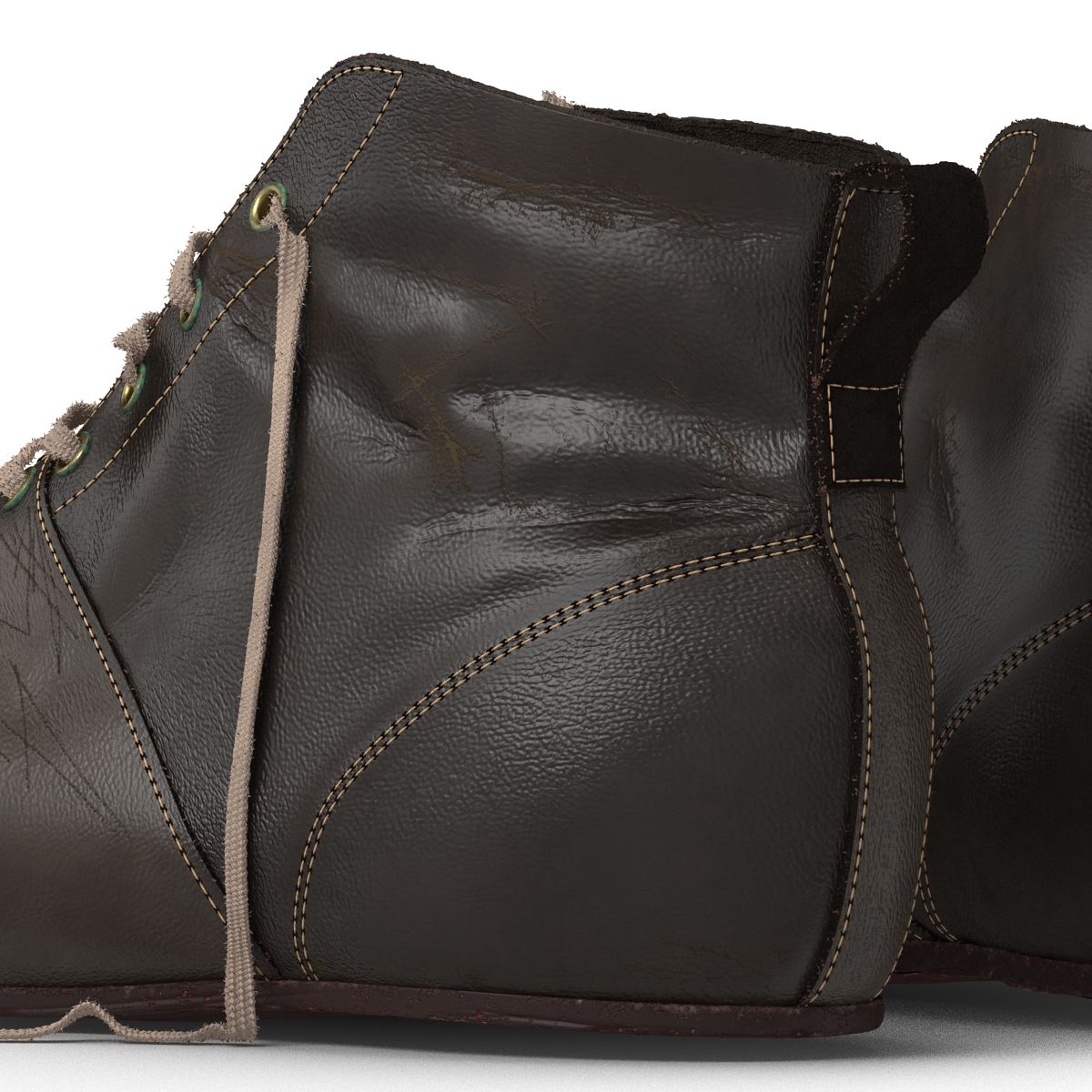 3D Vintage Boots model