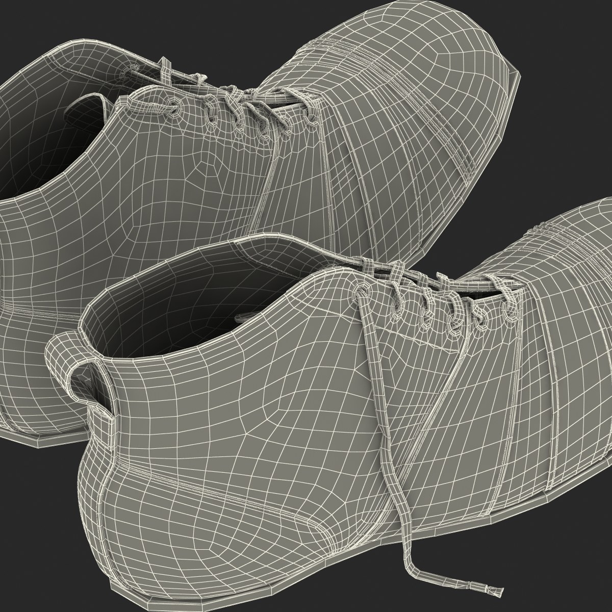 3D Vintage Boots model