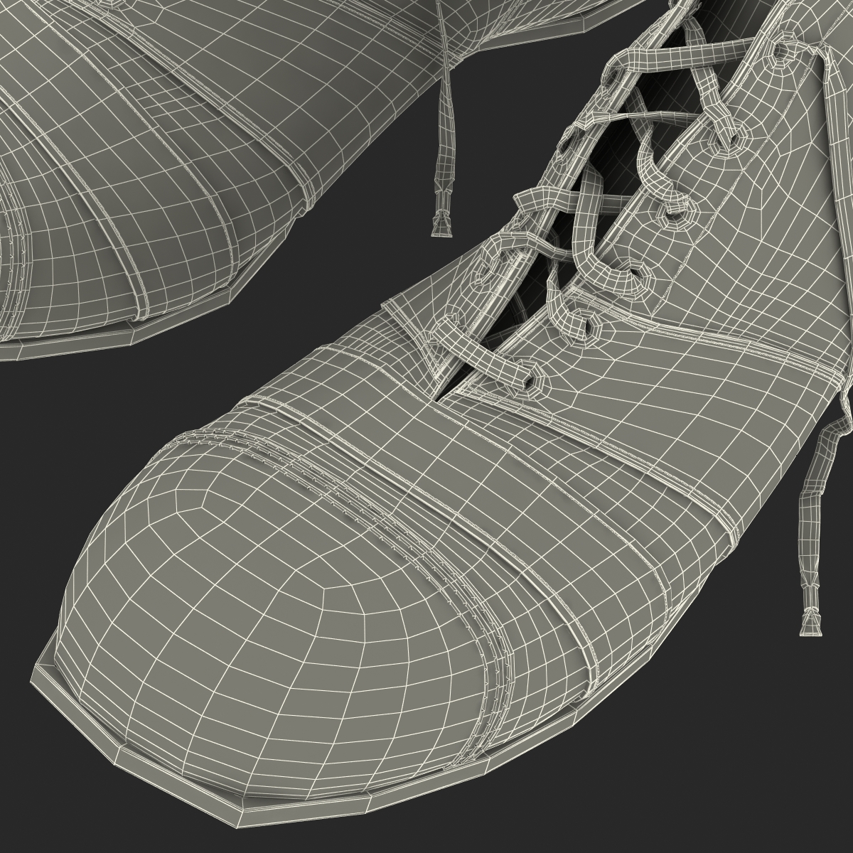 3D Vintage Boots model