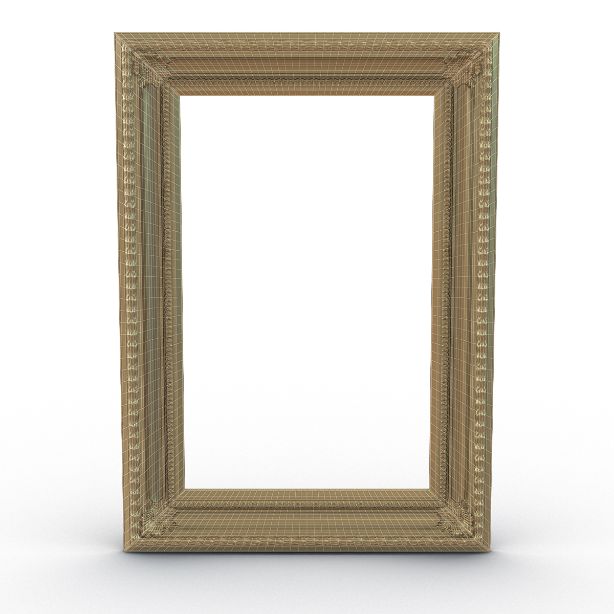 3D Baroque Picture Frame 5 model