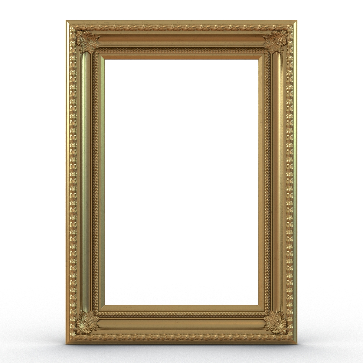 3D Baroque Picture Frame 5 model