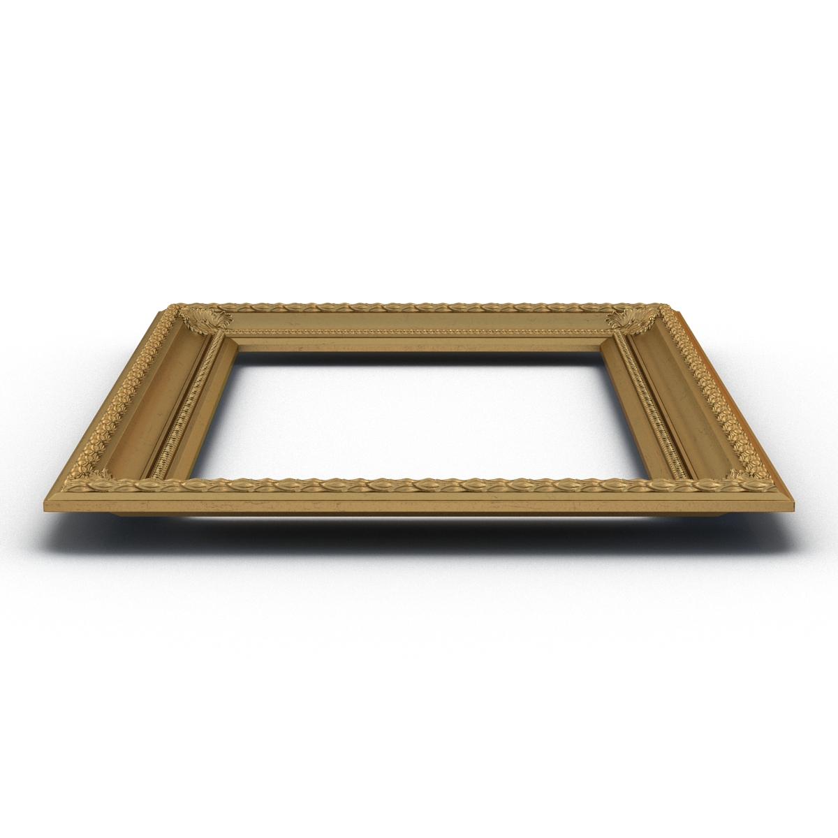 3D Baroque Picture Frame 5 model