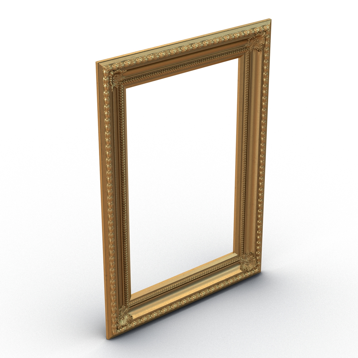 3D Baroque Picture Frame 5 model