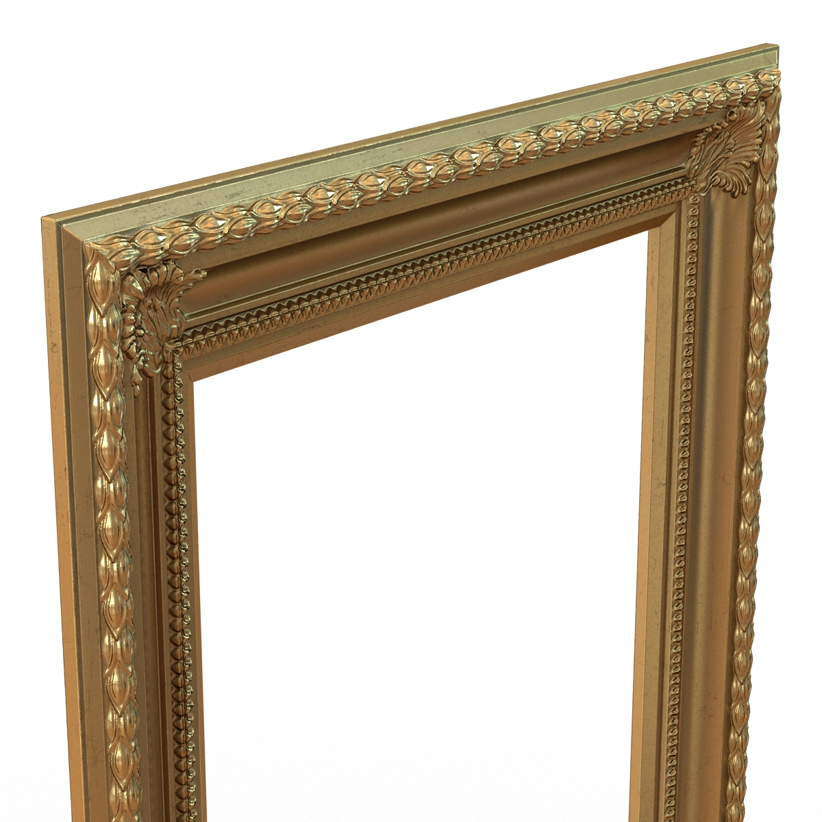 3D Baroque Picture Frame 5 model