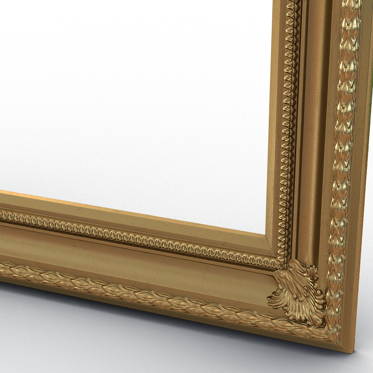 3D Baroque Picture Frame 5 model