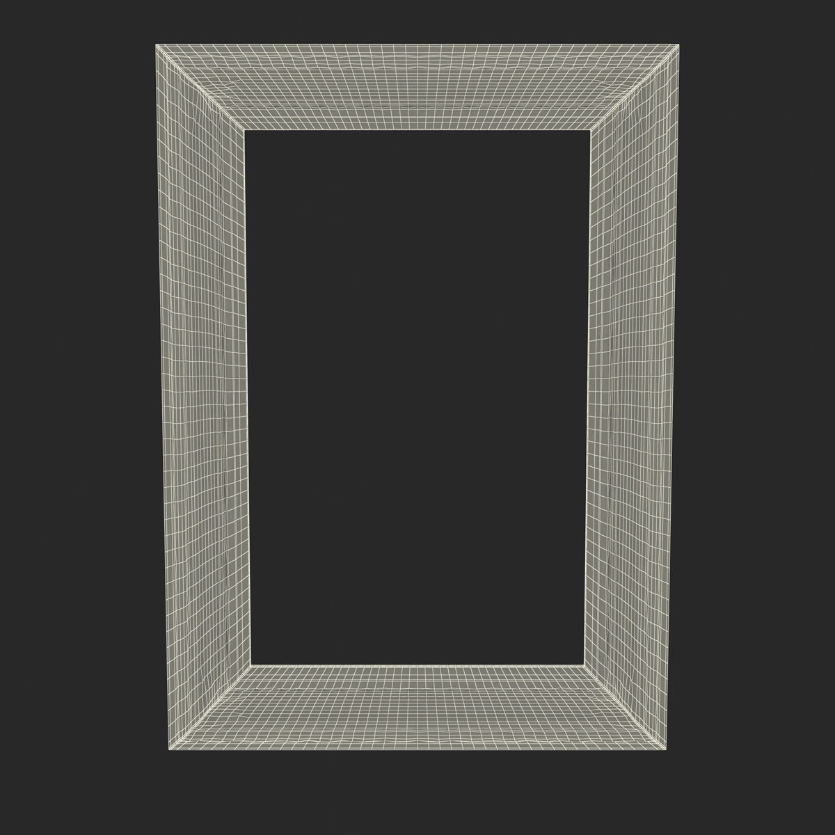 3D Baroque Picture Frame 5 model