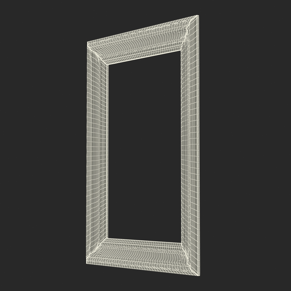 3D Baroque Picture Frame 5 model