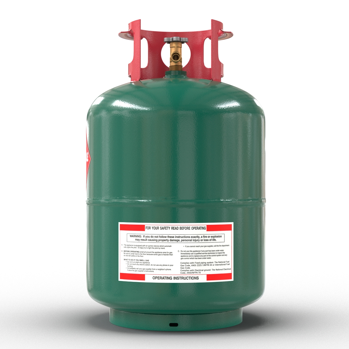 Gas Cylinder 3 3D model