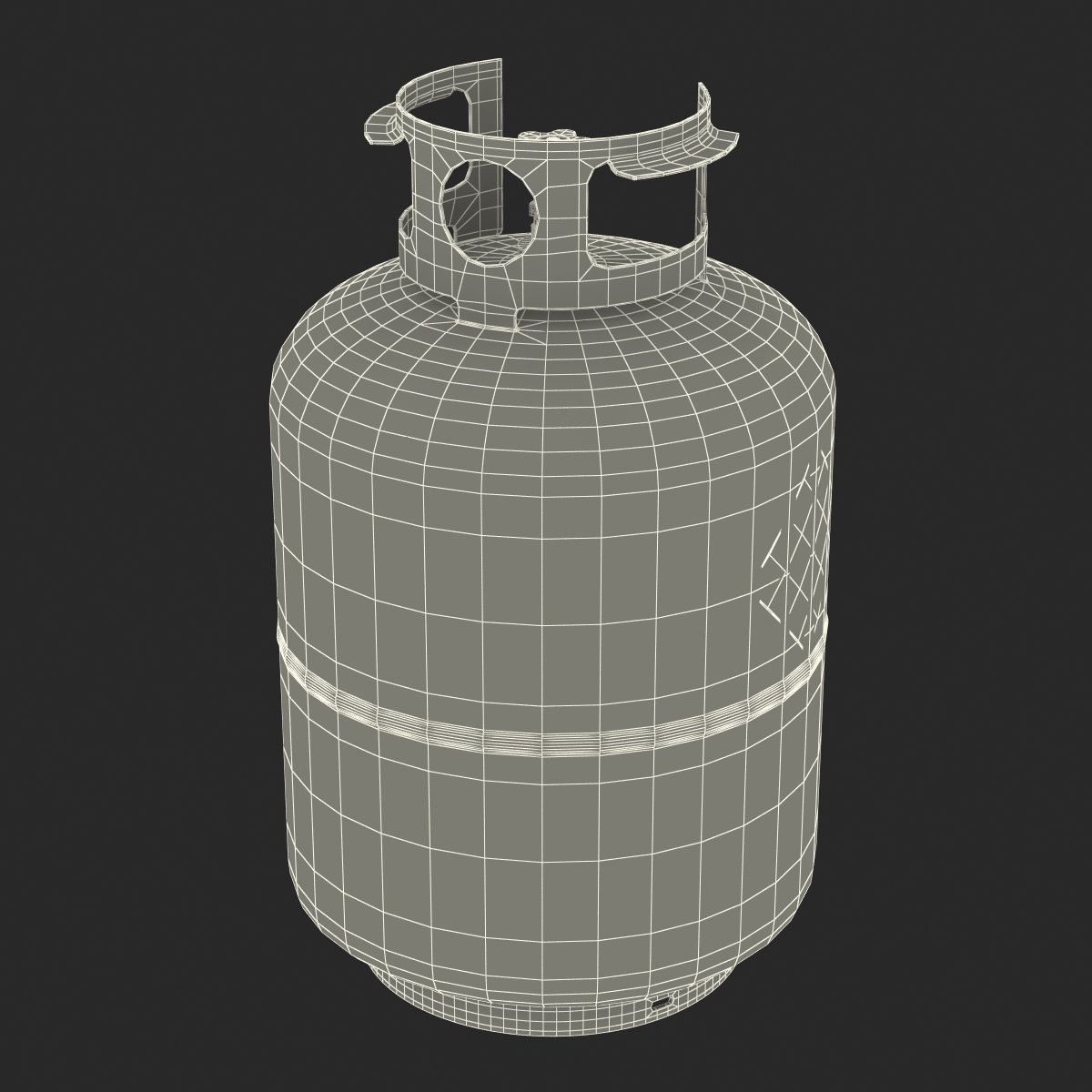 Gas Cylinder 3 3D model