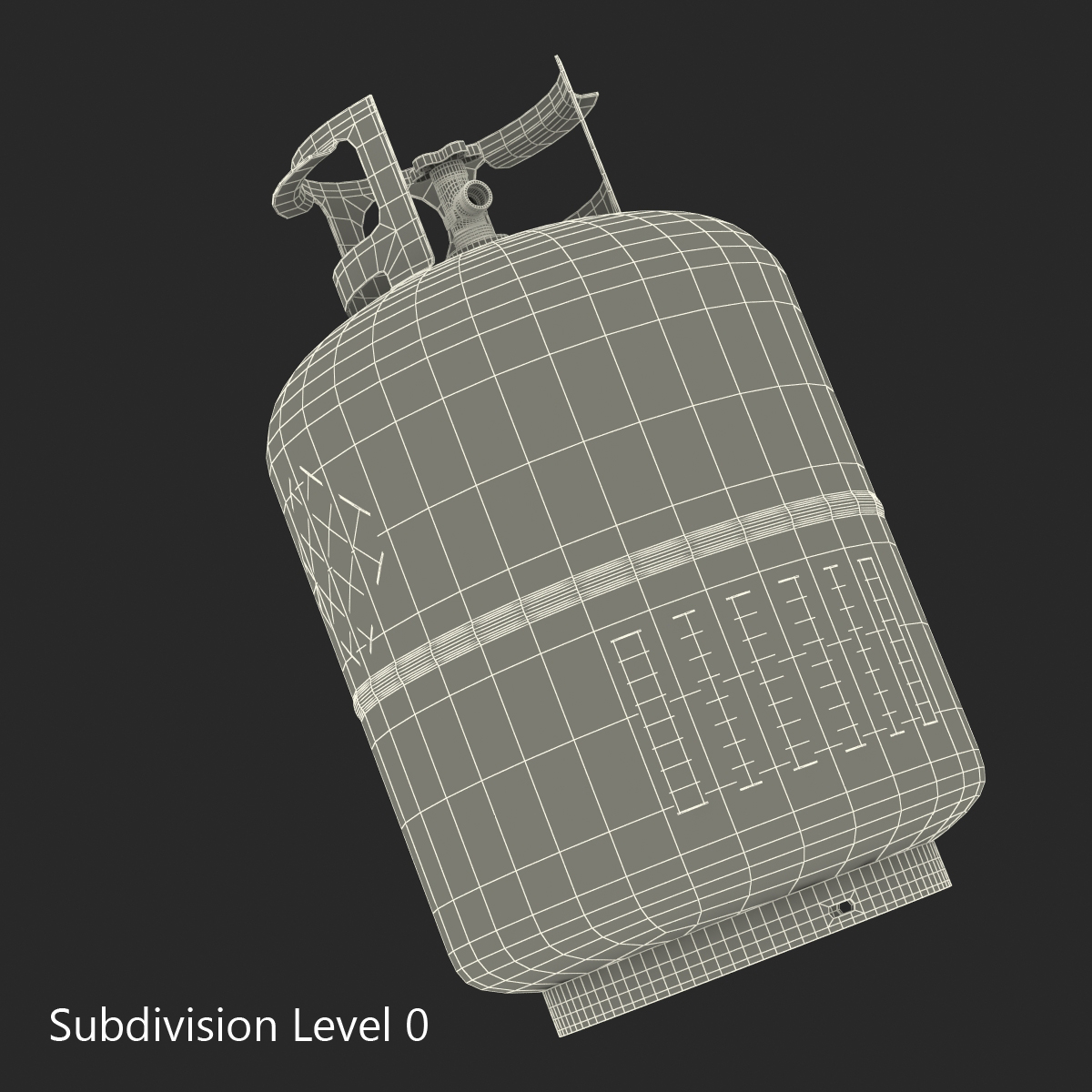 Gas Cylinder 4 3D model