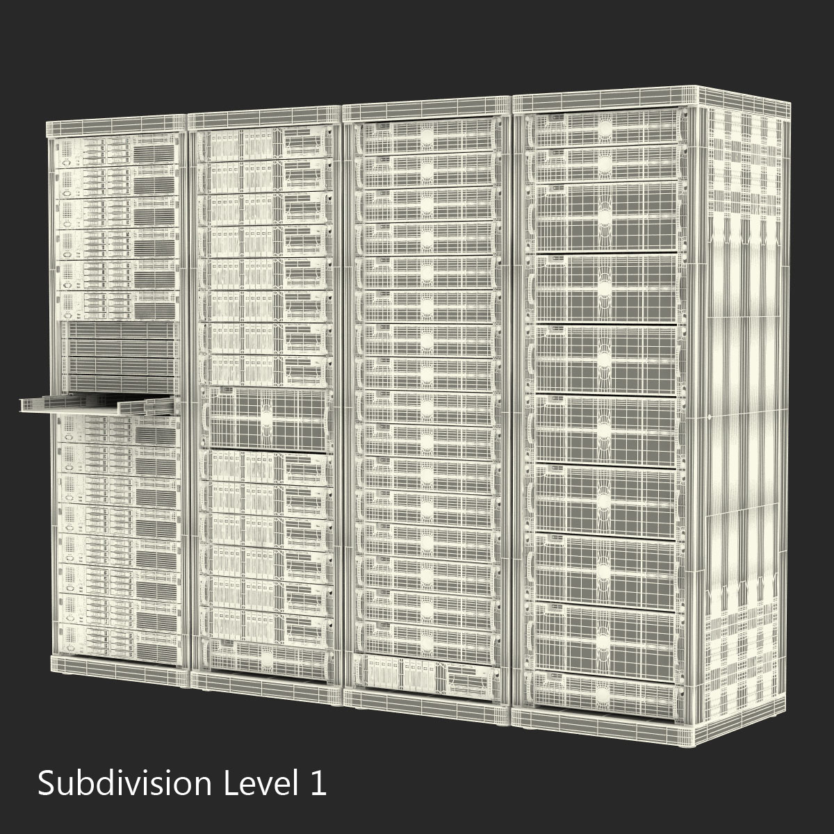 3D Dell Server Racks Set