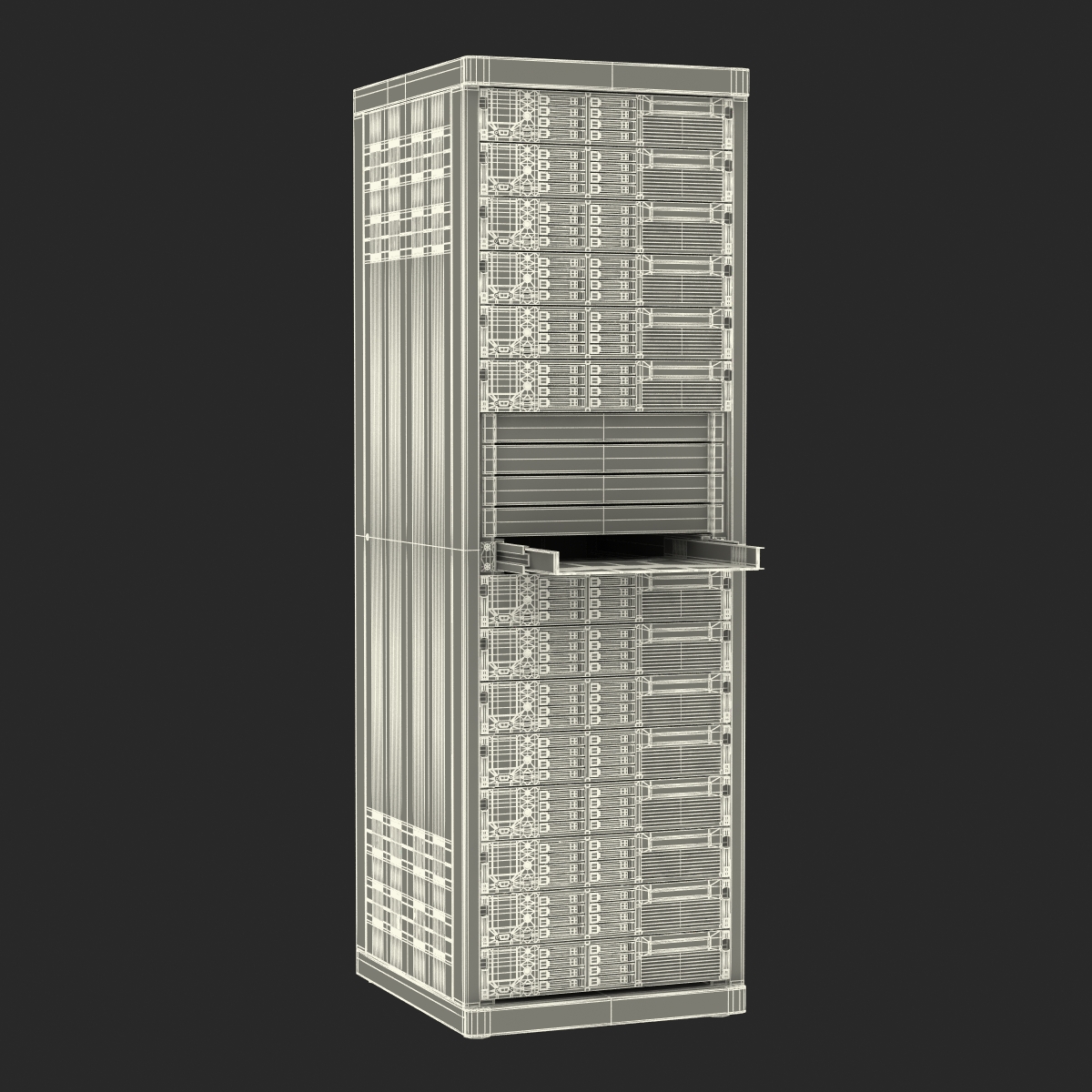 3D Dell Server Racks Set