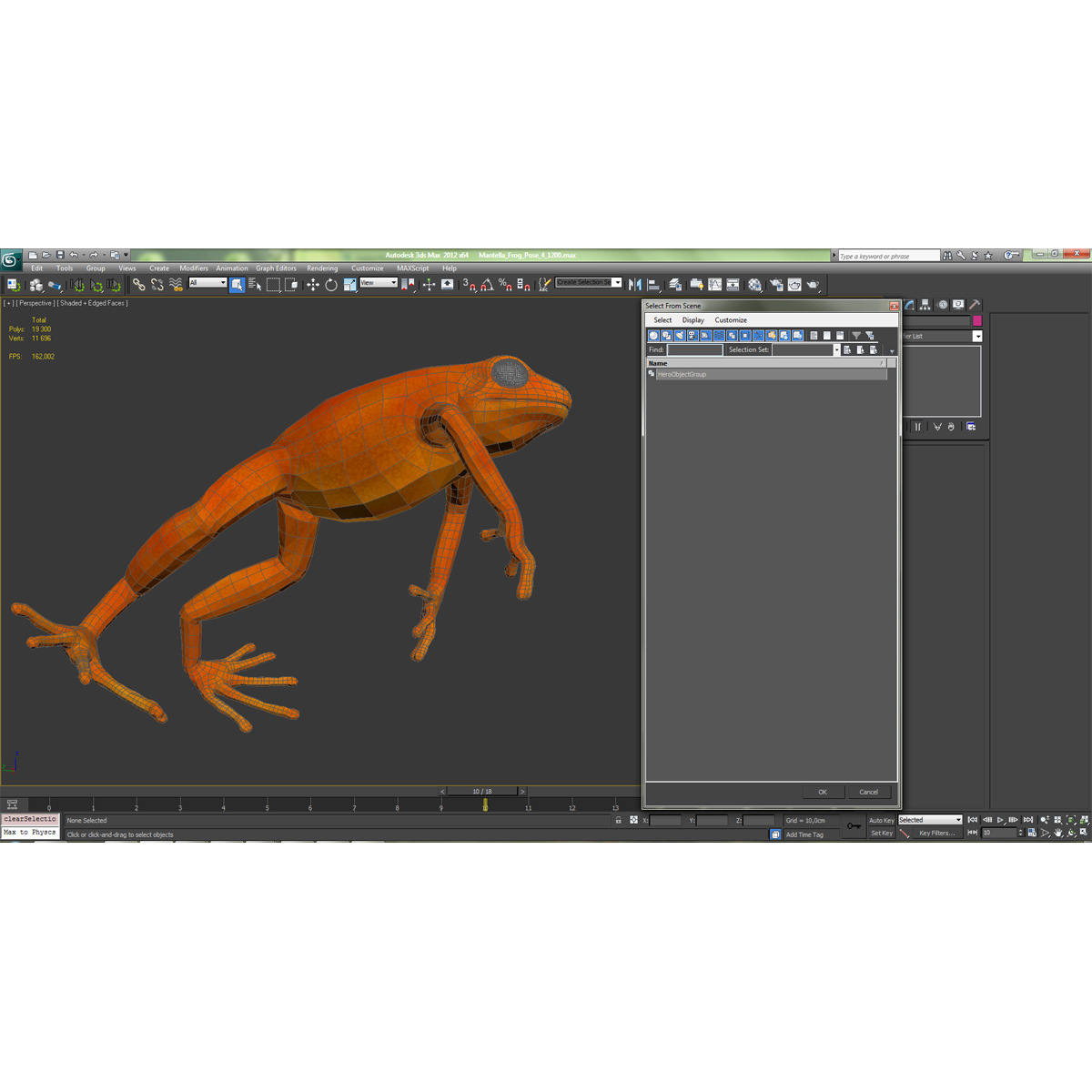 3D model Mantella Frog Pose 4