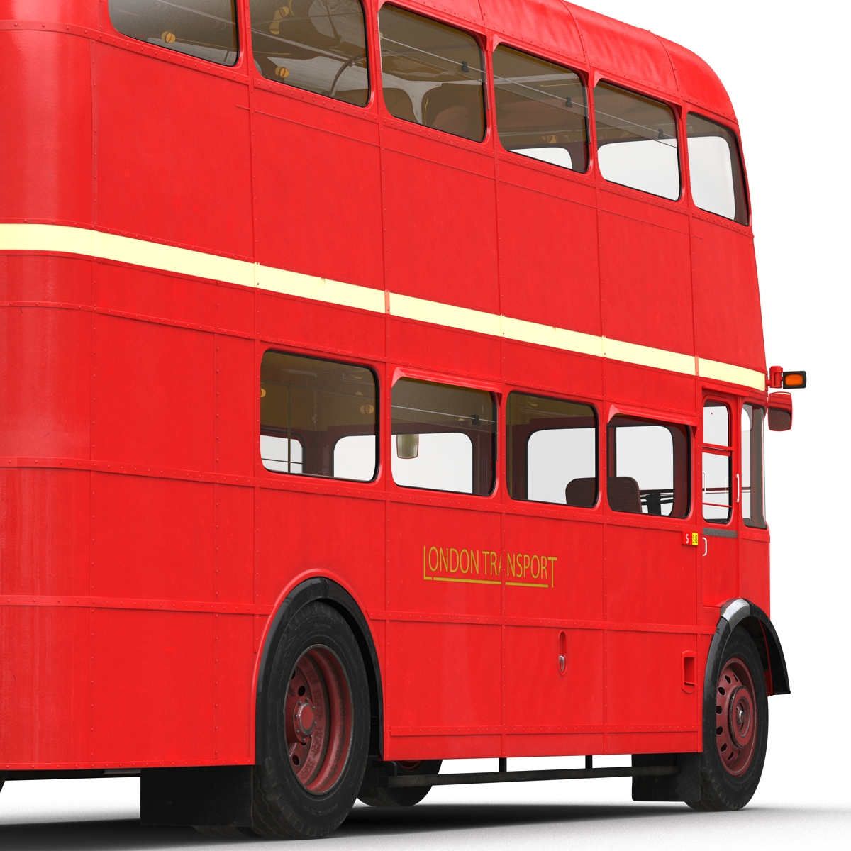 London Bus Routemaster Rigged 3D model