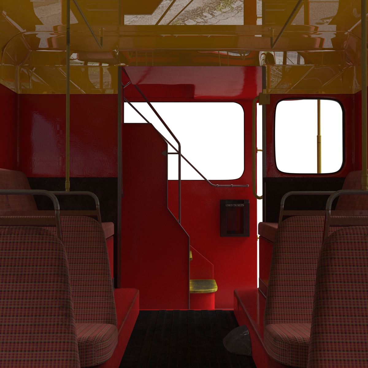 London Bus Routemaster Rigged 3D model