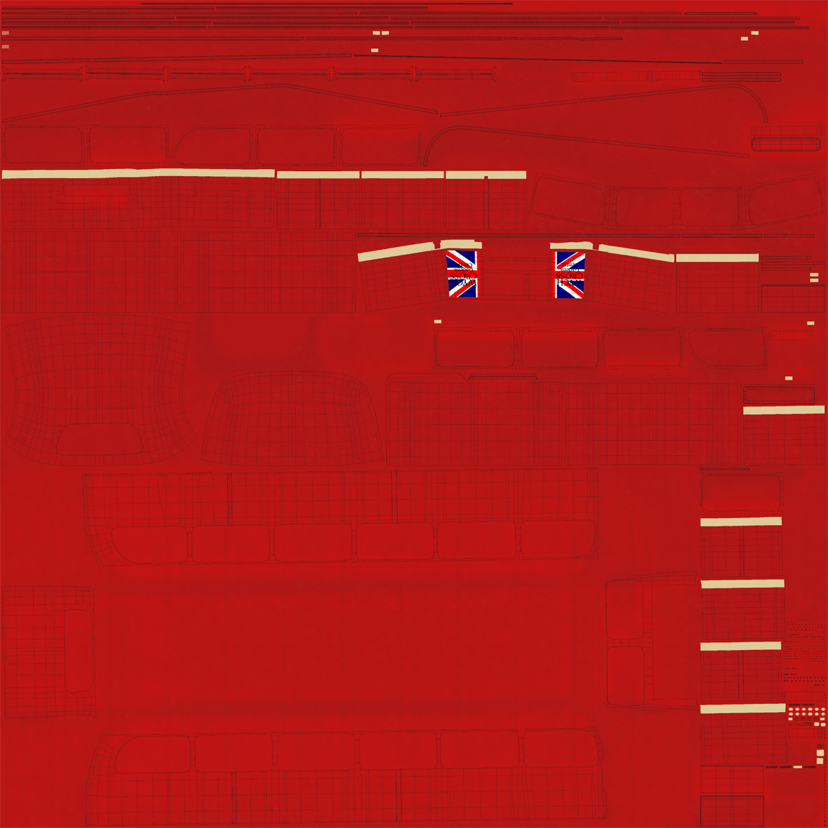 London Bus Routemaster Rigged 3D model