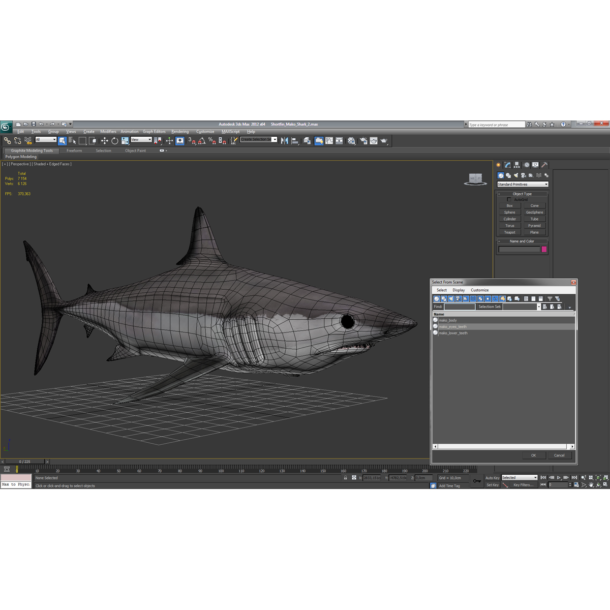 3D Shortfin Mako Shark 2