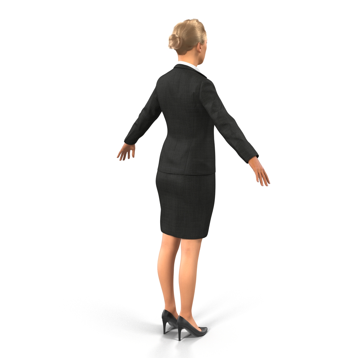 Business Woman Caucasian 3D model