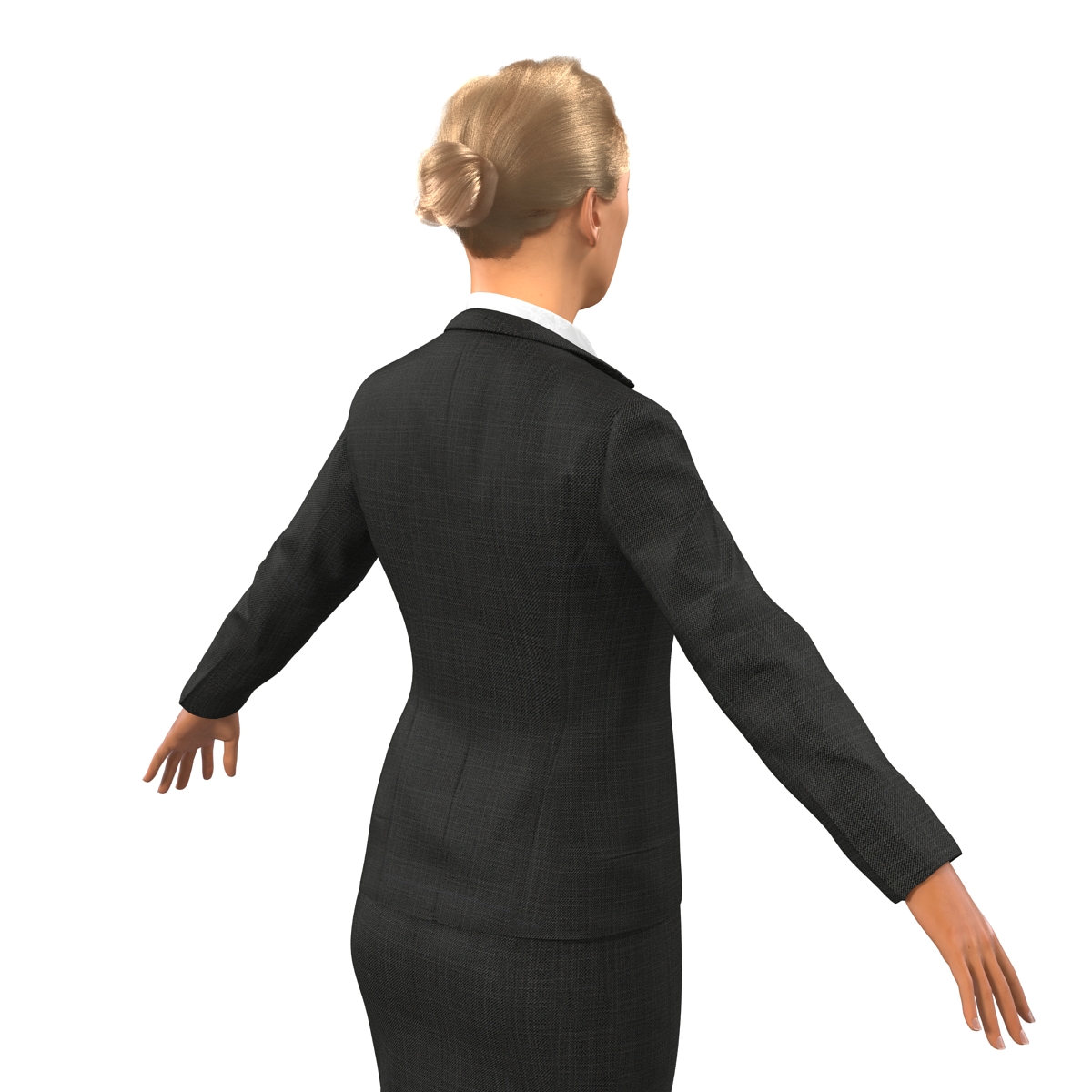 Business Woman Caucasian 3D model