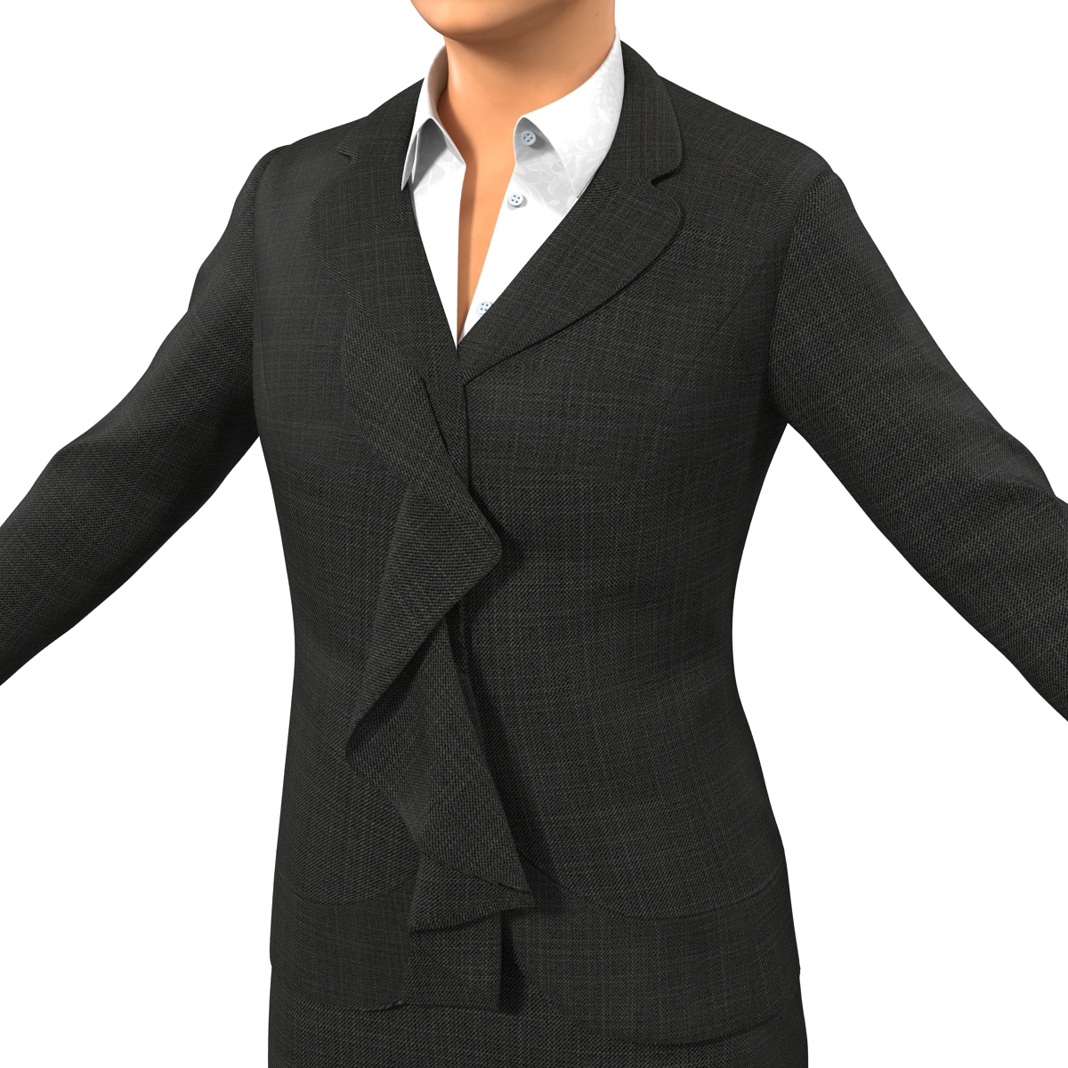 Business Woman Caucasian 3D model