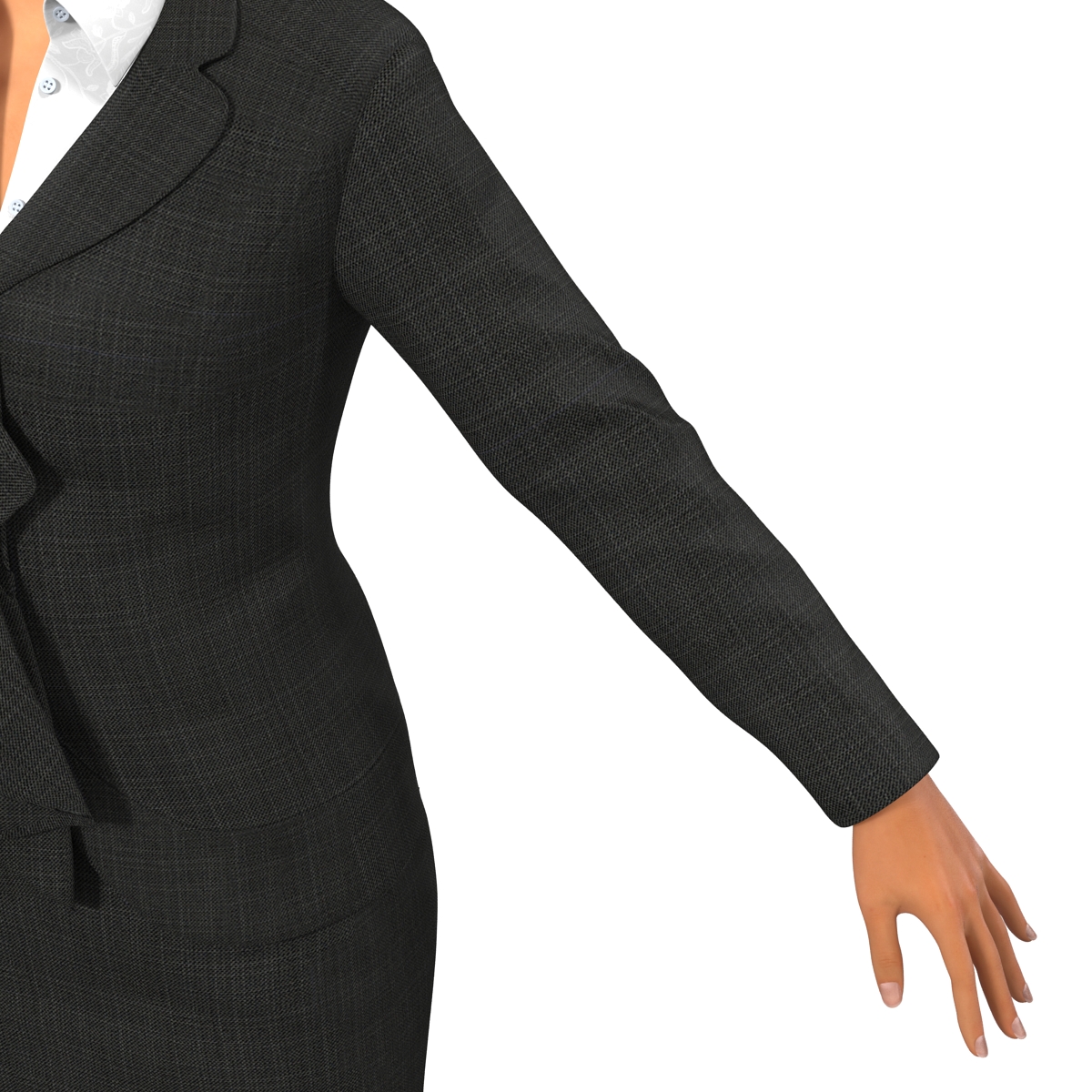 Business Woman Caucasian 3D model