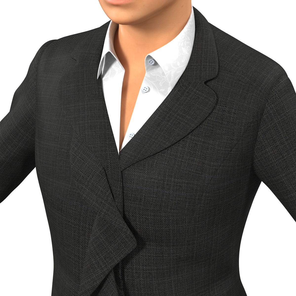 Business Woman Caucasian 3D model